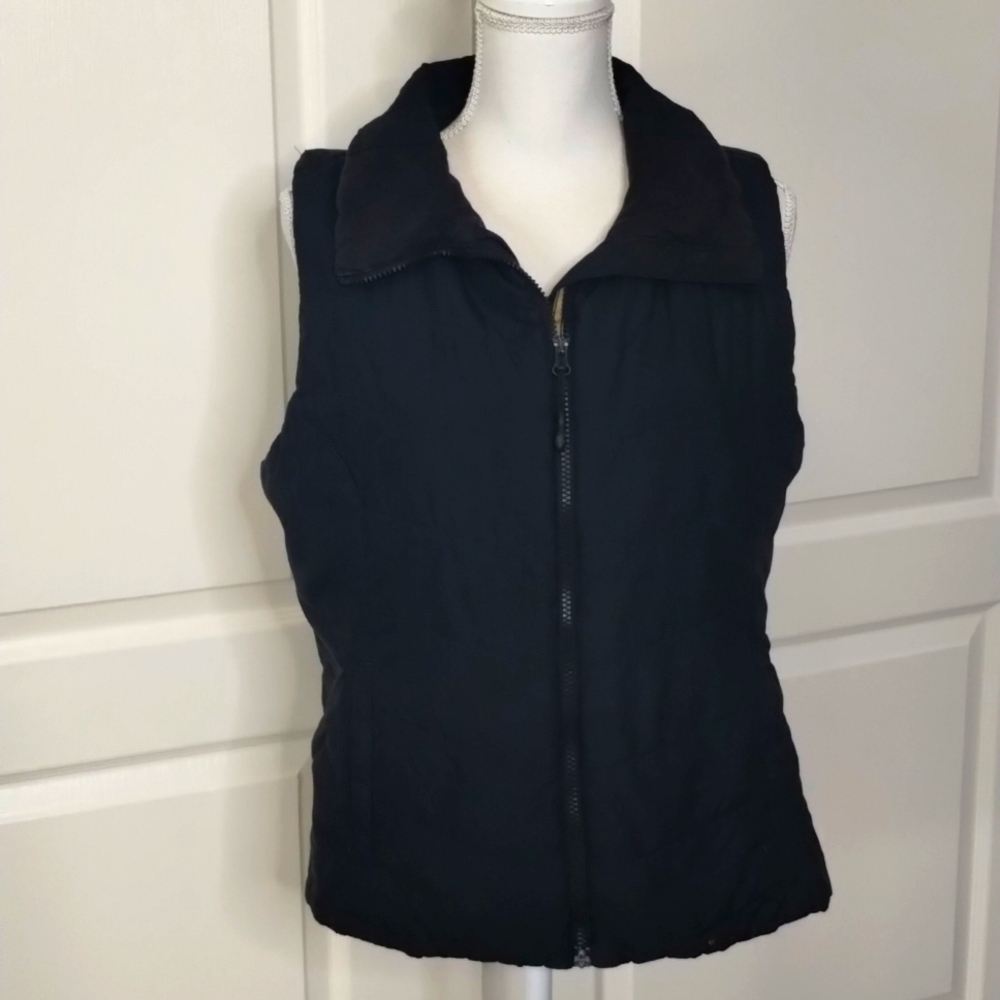 Noble Outfitters Women's Vest Large Zip Black Equestrian Quilted